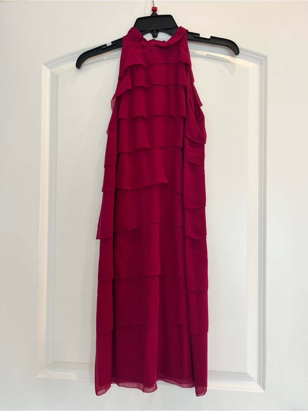Vince Silk Tiered Ruffle Dress